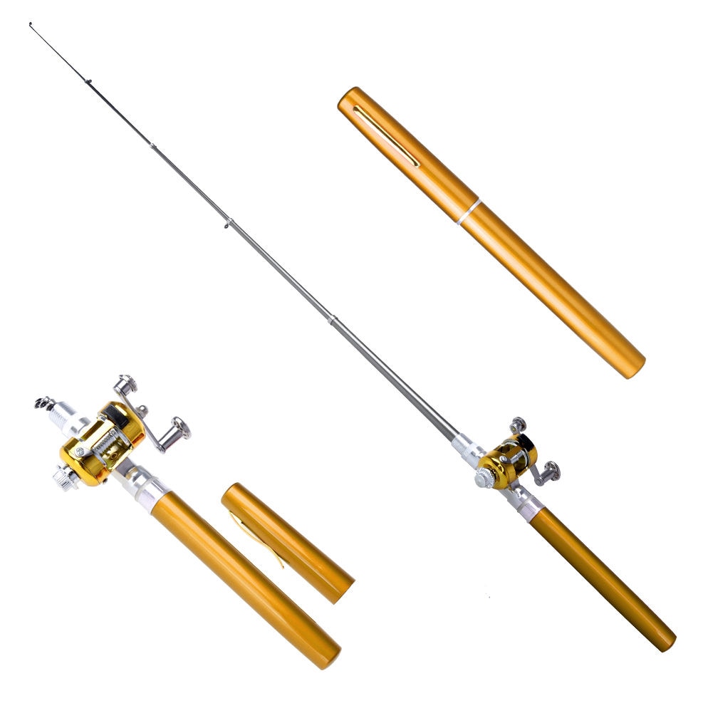 Pocket-Sized Mini Fishing Rod: Portable Telescopic Pole in Pen Shape w –  Gifts Hub Australia