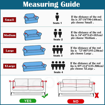 Anyhouz 1 Seater Sofa Cover Dirty White Style and Protection For Living Room Sofa Chair Elastic Stretchable Slipcover