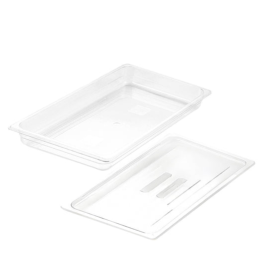 SOGA 65mm Clear Gastronorm GN Pan 1/1 Food Tray Storage with Lid