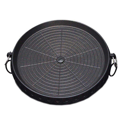 SOGA Portable Korean BBQ Butane Gas Stove Stone Grill Plate Non Stick Coated Round