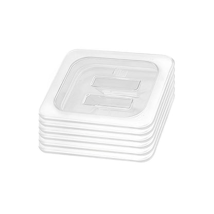 SOGA Clear Gastronorm 1/6 GN Lid Food Tray Top Cover Bundle of 6