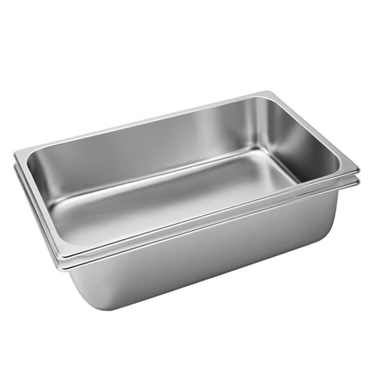 SOGA 2X Gastronorm GN Pan Full Size 1/1 GN Pan 15cm Deep Stainless Steel Tray