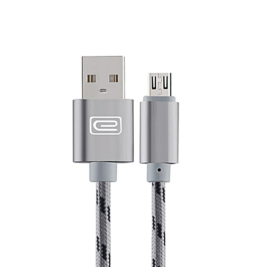 Android 1.5M MFI Metal Braided Lightning USB Cable Grey