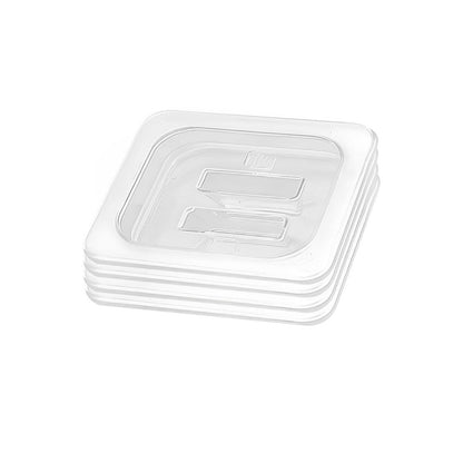 SOGA Clear Gastronorm 1/6 GN Lid Food Tray Top Cover Bundle of 4