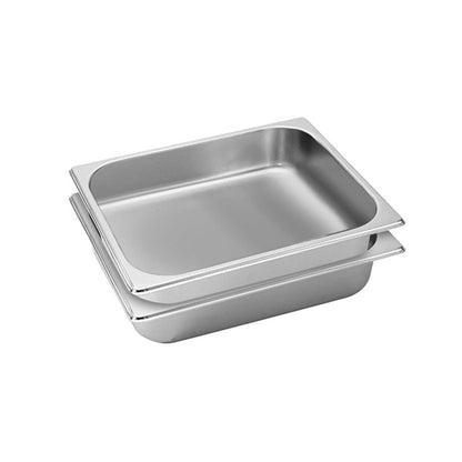 SOGA 2X Gastronorm GN Pan Full Size 1/2 GN Pan 6.5cm Deep Stainless Steel Tray