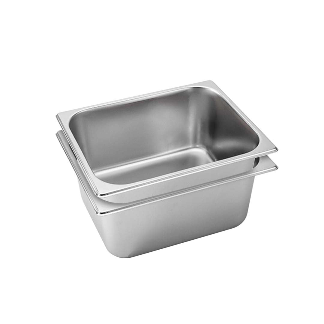 SOGA 2X Gastronorm GN Pan Full Size 1/2 GN Pan 15cm Deep Stainless Steel Tray