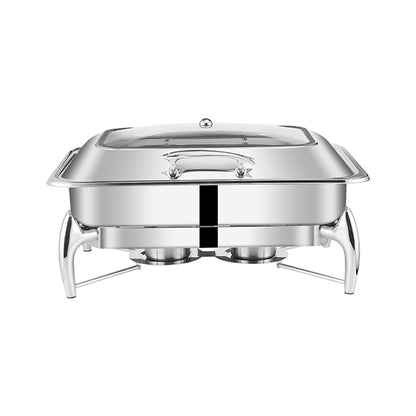 SOGA Stainless Steel Rectangular Chafing Dish Tray Buffet Cater Food Warmer Chafer with Top Lid