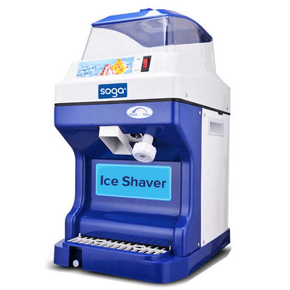 SOGA Commercial Ice Shaver Ice Crusher Slicer Smoothie Maker Machine 180KG/h