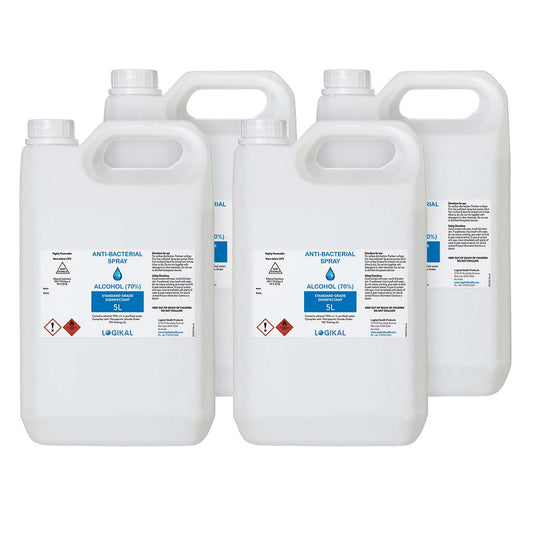 4X 5L Standard Grade Disinfectant Anti-Bacterial Alcohol