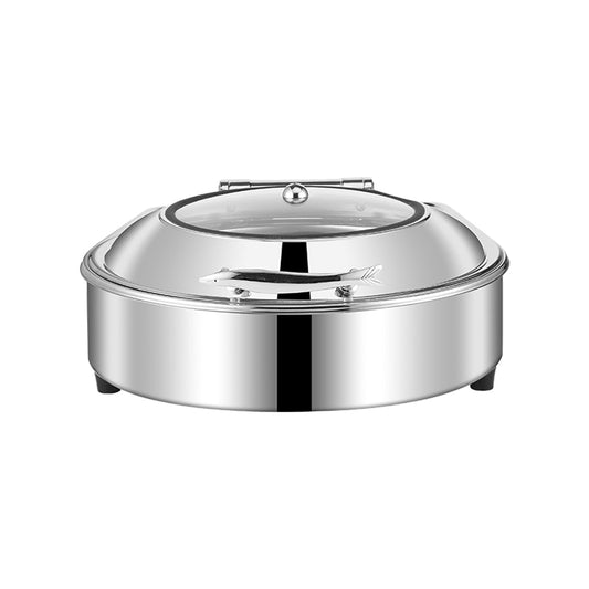 SOGA Stainless Steel Round Chafing Dish Tray Buffet Cater Food Warmer Chafer with Top Lid