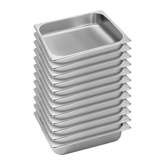 SOGA 12X Gastronorm GN Pan Full Size 1/2 GN Pan 6.5cm Deep Stainless Steel Tray