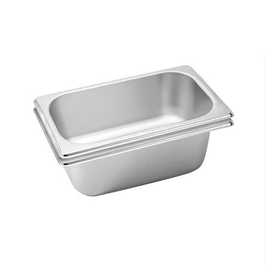 SOGA 2X Gastronorm GN Pan Full Size 1/3 GN Pan 10cm Deep Stainless Steel Tray