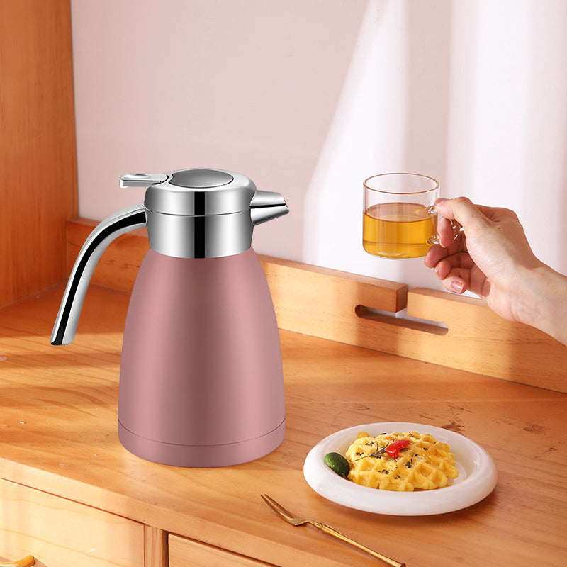 SOGA 2X 1.8L Stainless Steel Kettle Insulated Vacuum Flask Water Coffee Jug Thermal Pink