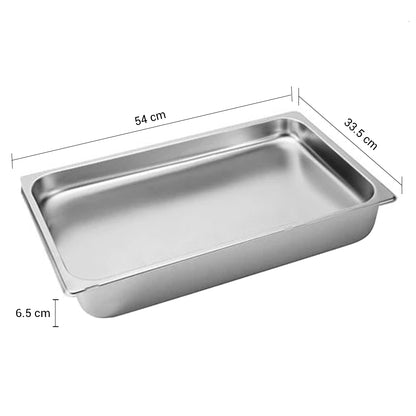 SOGA 12X Gastronorm GN Pan Full Size 1/1 GN Pan 10cm Deep Stainless Steel Tray