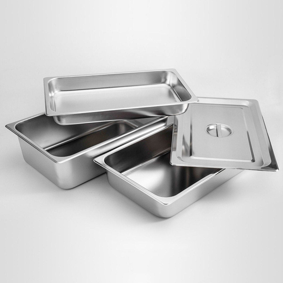 SOGA Gastronorm GN Pan Full Size 1/1 GN Pan 10cm Deep Stainless Steel Tray