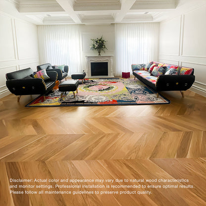 Timbo 100 sqm Solid Flank Premium Wood Oak Chevron and Herringbone Parquet Floorboard Flooring