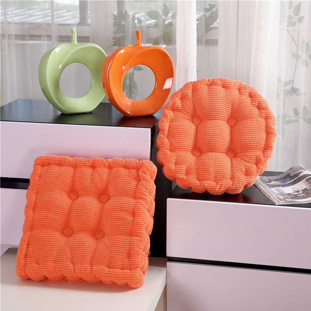 SOGA Orange Square Cushion Soft Leaning Plush Backrest Throw Seat Pillow Home Office Decor