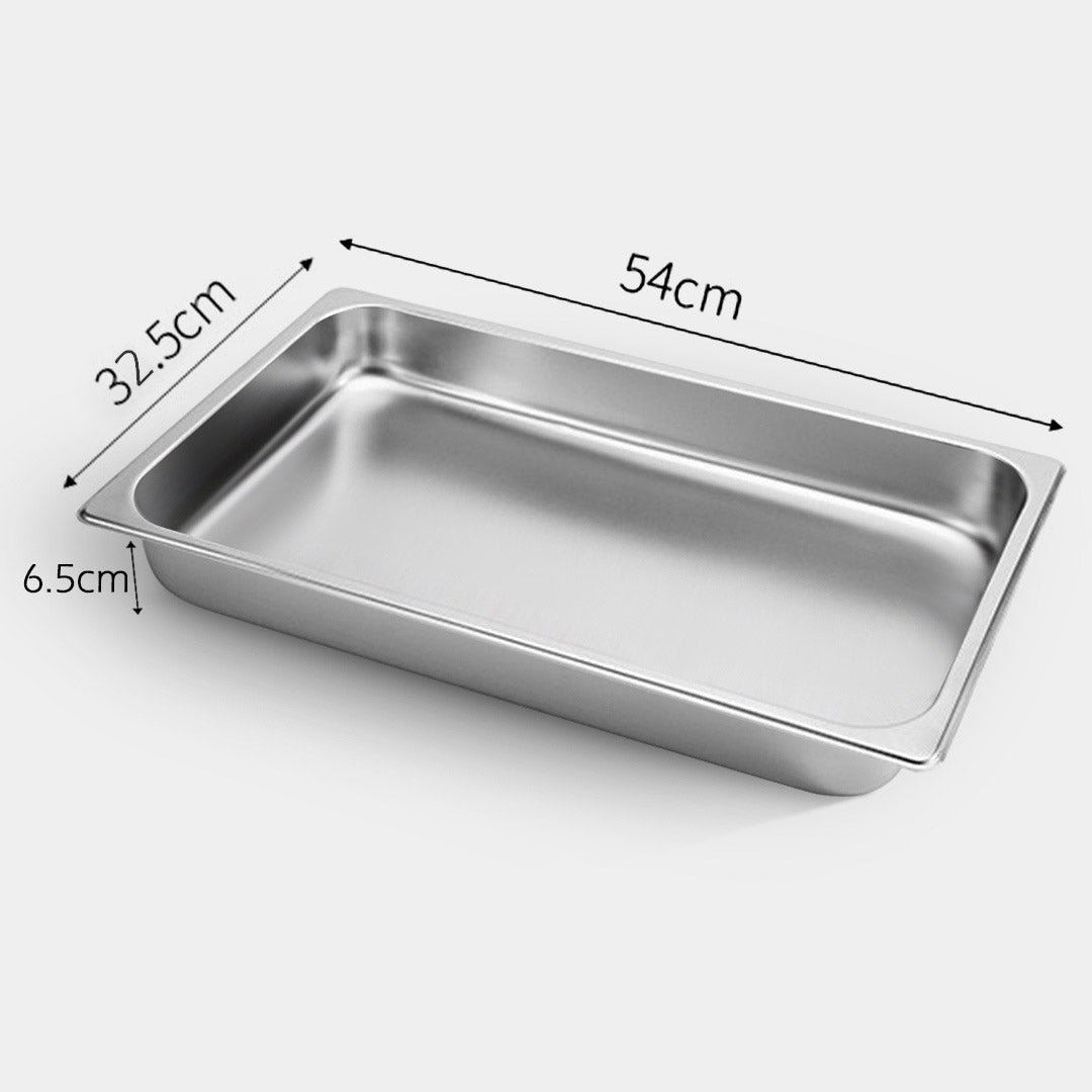 SOGA 6X Gastronorm GN Pan Full Size 1/1 GN Pan 6.5cm Deep Stainless Steel Tray