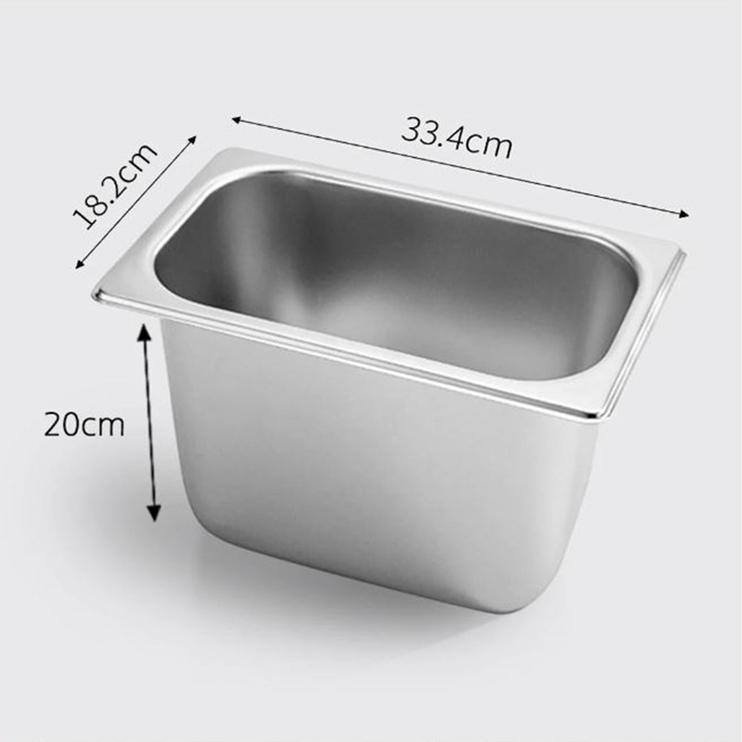 SOGA 6X Gastronorm GN Pan Full Size 1/3 GN Pan 20cm Deep Stainless Steel Tray