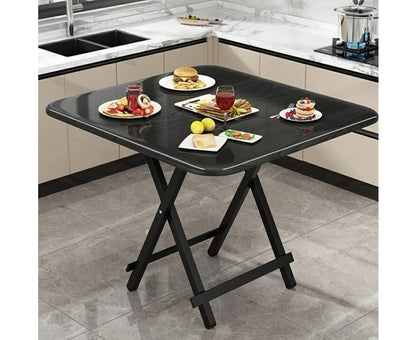 SOGA Black Portable Table Foldable Multifunctional Furniture Home Decor