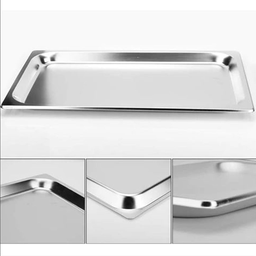 SOGA 6X Gastronorm GN Pan Full Size 1/1 GN Pan 2cm Deep Stainless Steel Tray