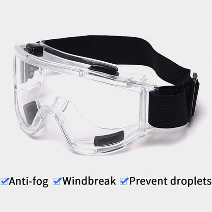 2X Clear Protective Eye Glasses Safety Windproof Lab Goggles Eyewear