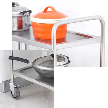 SOGA 4 Tier 860x540x1170 Stainless Steel Kitchen Dining Food Cart Trolley Utility