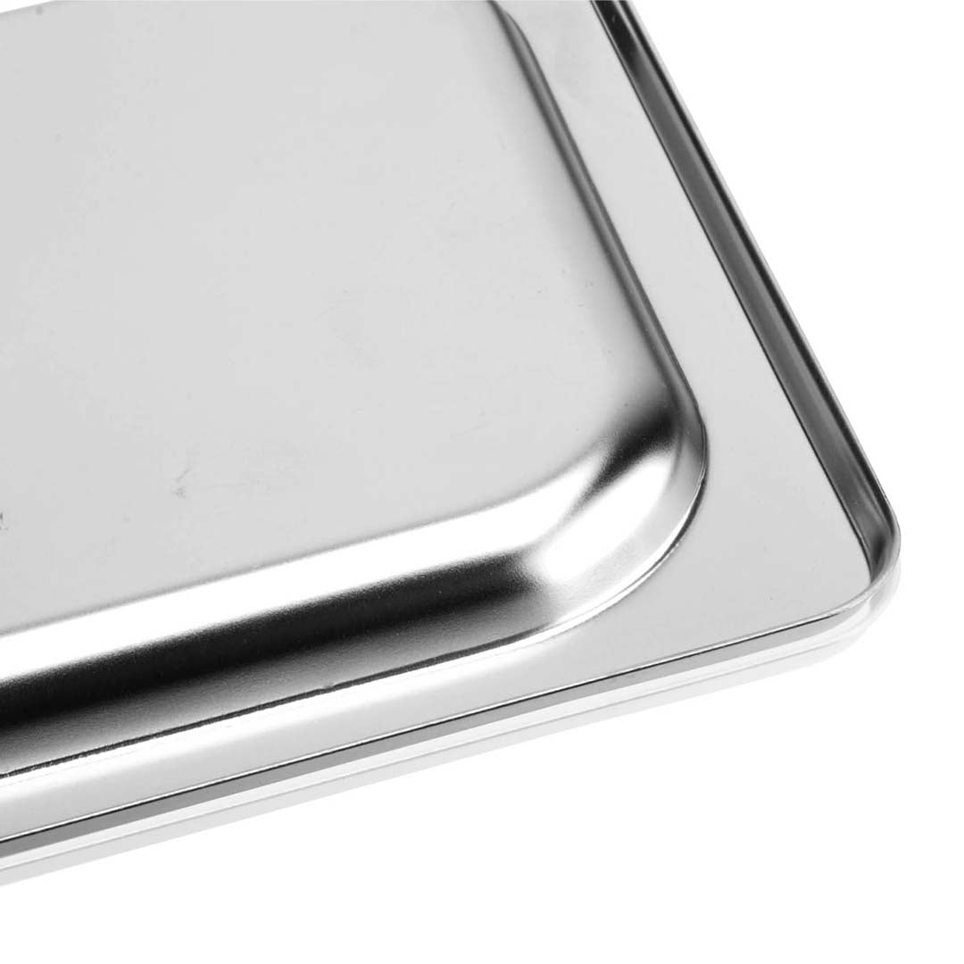 SOGA 6X Gastronorm GN Pan Lid Full Size 1/3 Stainless Steel Tray Top Cover