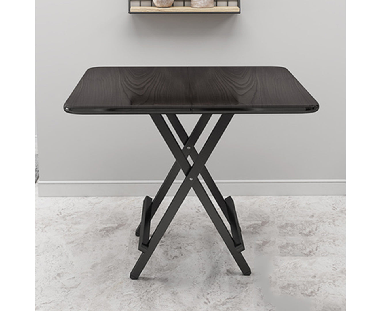 SOGA Black Portable Table Foldable Multifunctional Furniture Home Decor