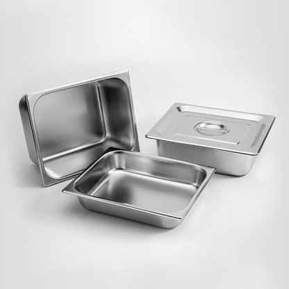 SOGA 12X  Gastronorm GN Pan Full Size 1/2 GN Pan 10cm Deep Stainless Steel Tray