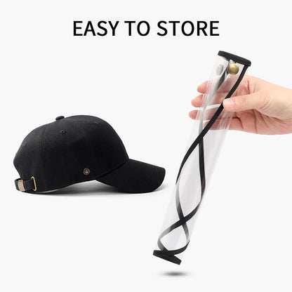 4X Outdoor Protection Hat Anti-Fog Pollution Dust Protective Cap Full Face HD Shield Cover Kids Black