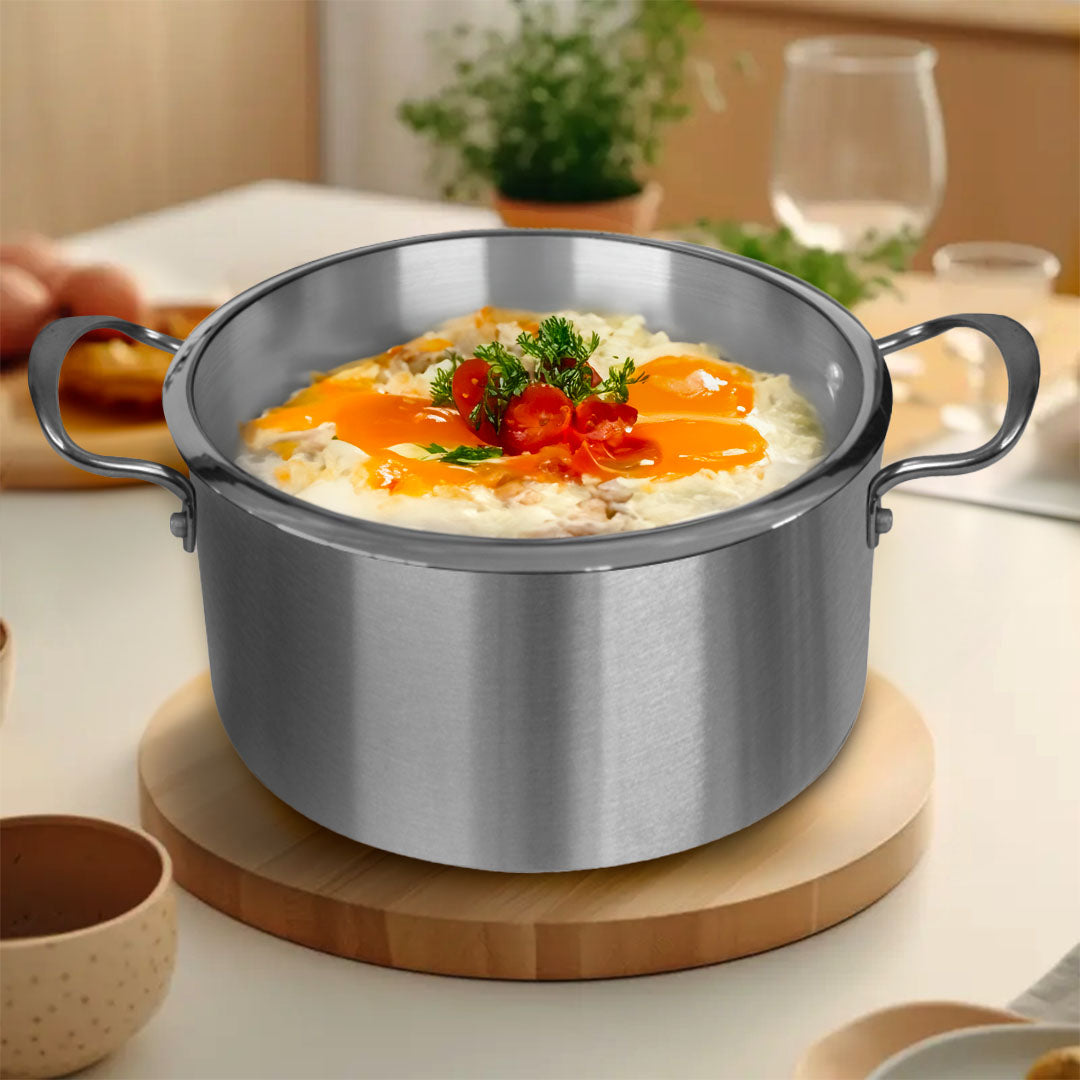 SOGA Stainless Steel 30cm Casserole With Lid Induction Cookware