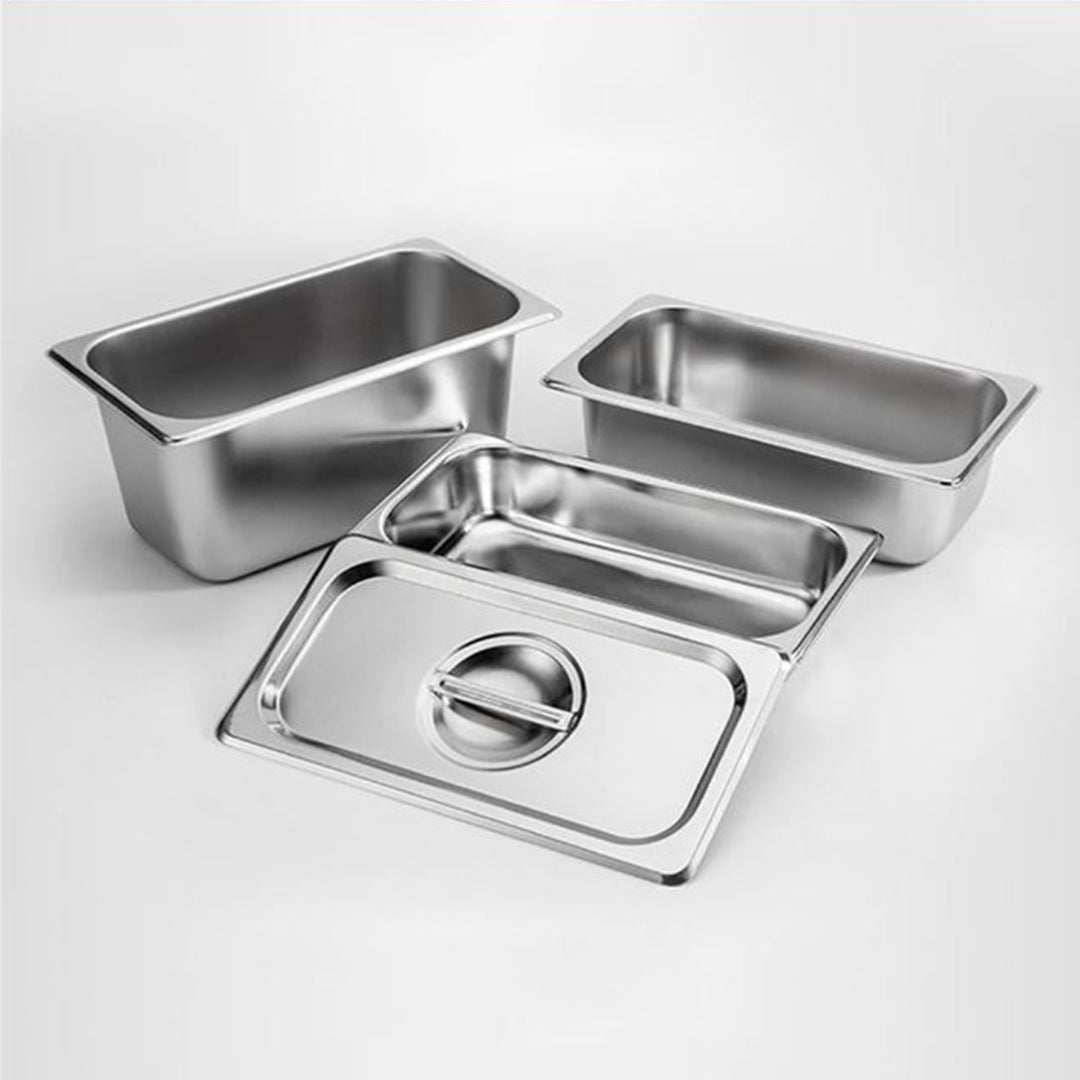 SOGA Gastronorm GN Pan Full Size 1/1 GN Pan 2cm Deep Stainless Steel Tray