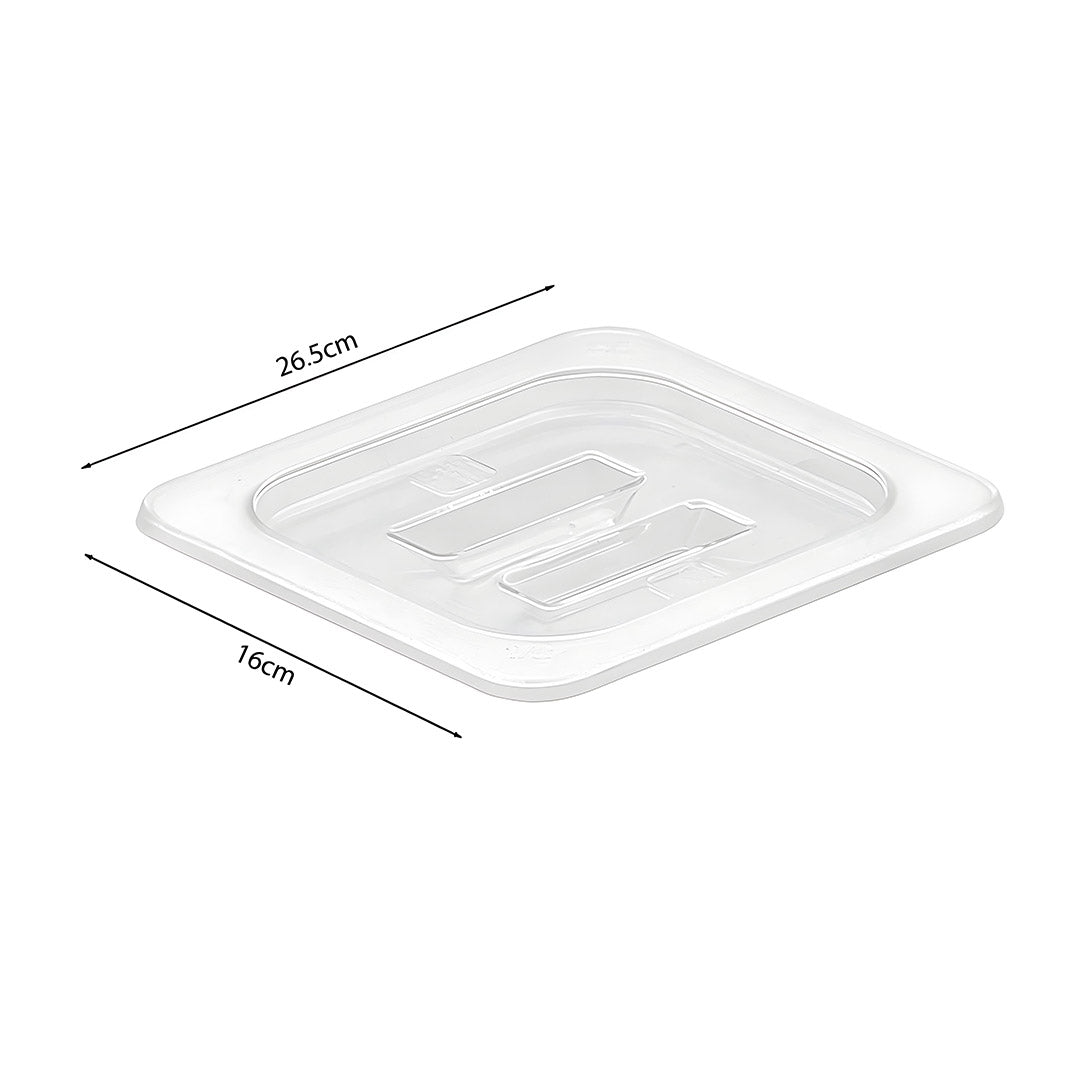 SOGA Clear Gastronorm 1/6 GN Lid Food Tray Top Cover Bundle of 4