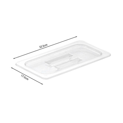 SOGA Clear Gastronorm 1/3 GN Lid Food Tray Top Cover Bundle of 6