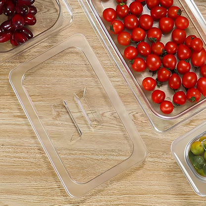 SOGA Clear Gastronorm 1/3 GN Lid Food Tray Top Cover Bundle of 4