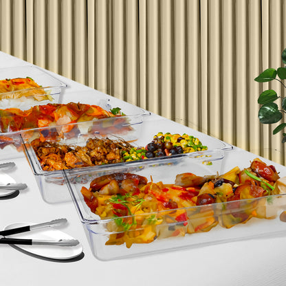 SOGA 200mm Clear Gastronorm GN Pan 1/2 Food Tray Storage