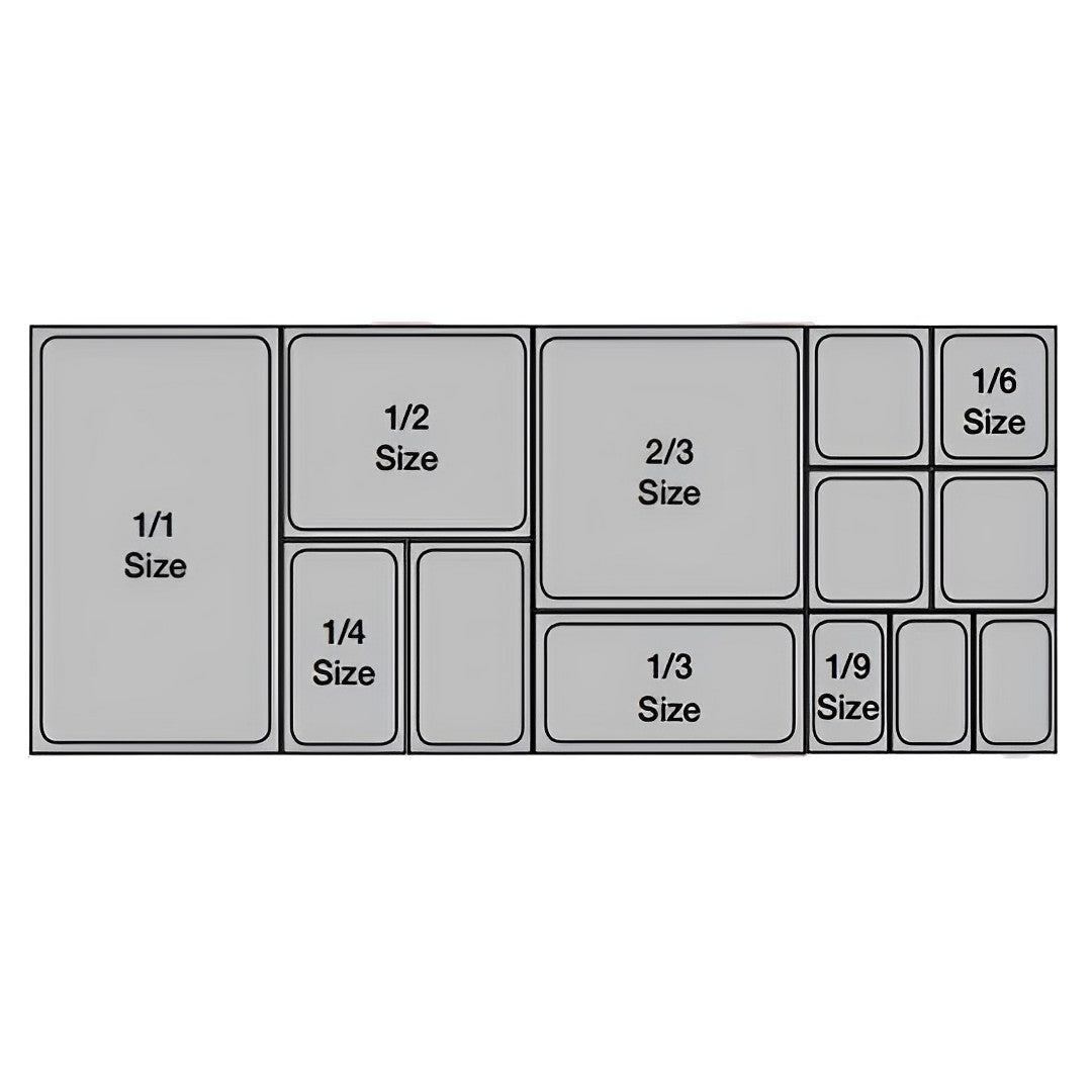 SOGA 100mm Clear Gastronorm GN Pan 1/3 Food Tray Storage Bundle of 6 with Lid