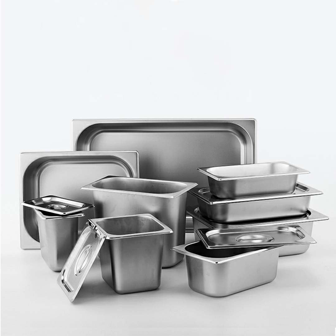 SOGA Gastronorm GN Pan Full Size 1/2 GN Pan 10cm Deep Stainless Steel Tray