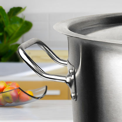 SOGA Stock Pot 58L Top Grade Thick Stainless Steel Stockpot 18/10