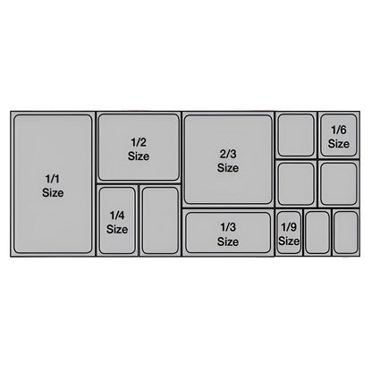 SOGA 200mm Clear Gastronorm GN Pan 1/1 Food Tray Storage Bundle of 2 with Lid