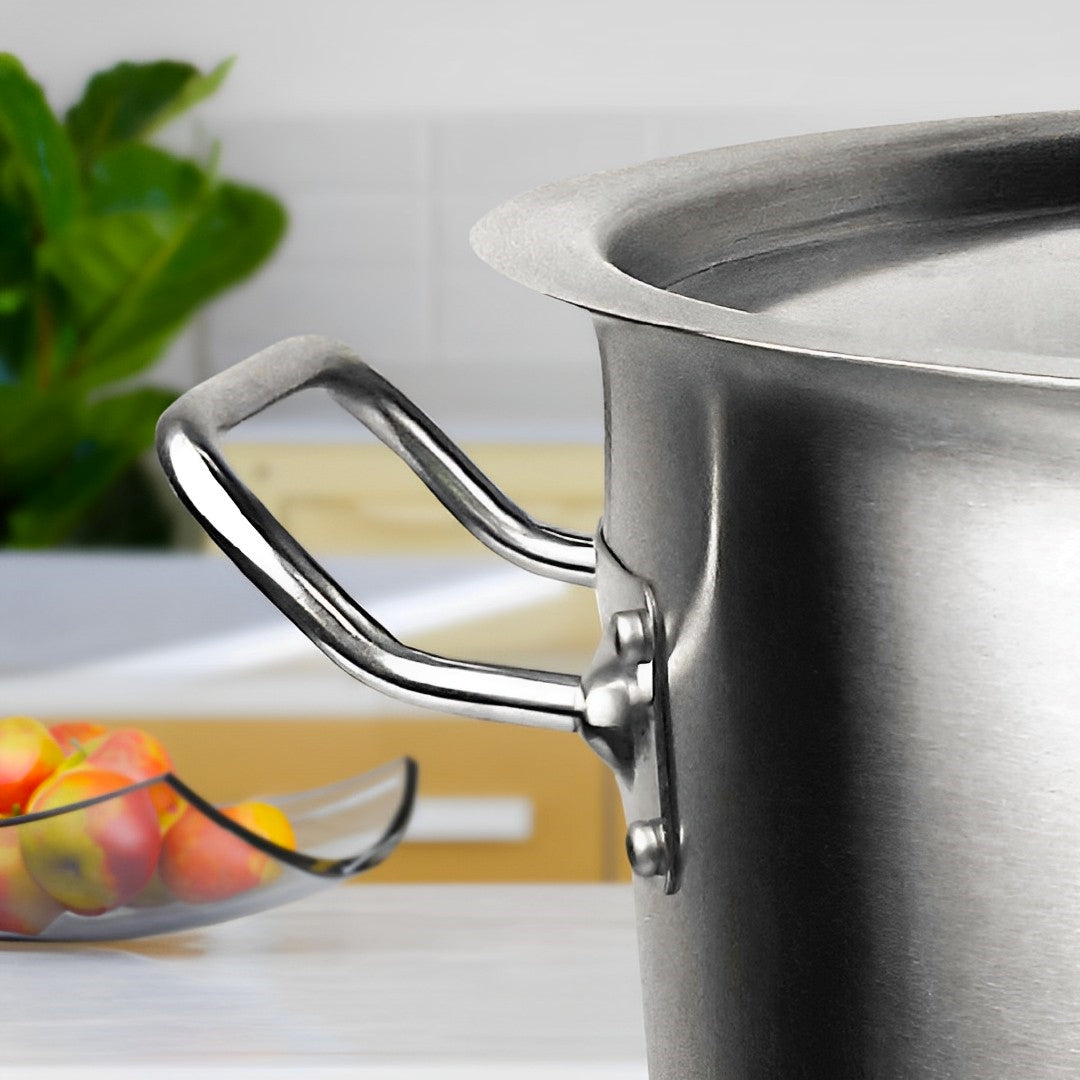 SOGA Stock Pot 23L Top Grade Thick Stainless Steel Stockpot 18/10