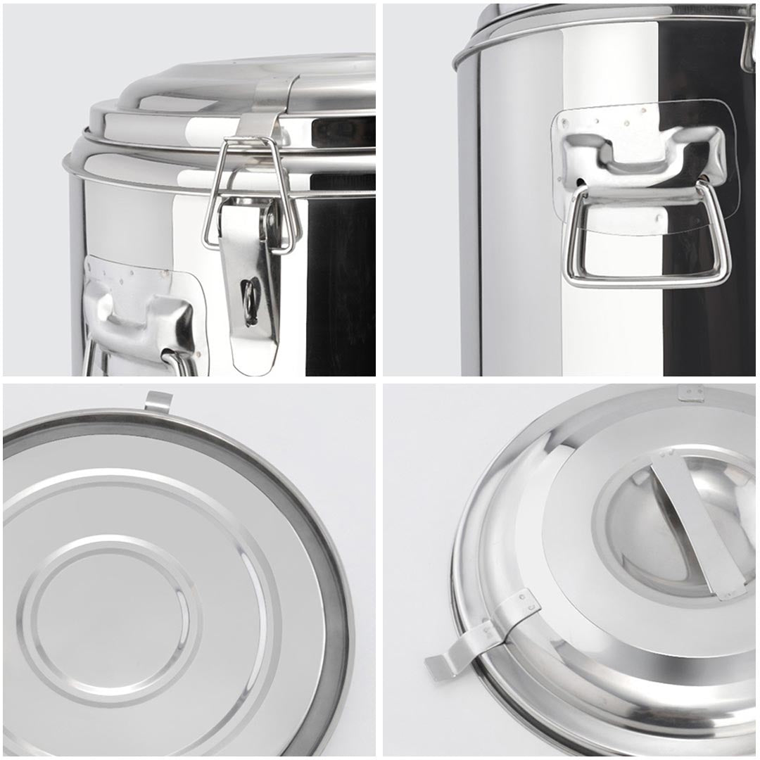 SOGA 12L Stainless Steel Insulated Stock Pot Hot & Cold Beverage Container