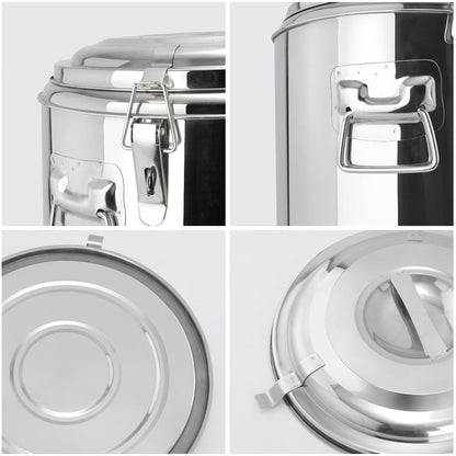 SOGA 2X 35L Stainless Steel Insulated Stock Pot Hot & Cold Beverage Container