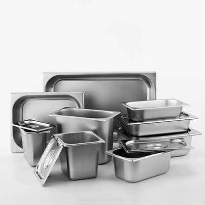 SOGA 12X Gastronorm GN Pan Full Size 1/1 GN Pan 10cm Deep Stainless Steel Tray