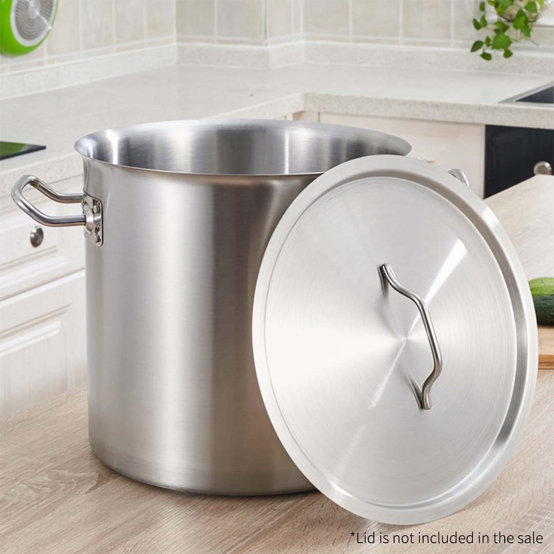 SOGA Stock Pot 12L Top Grade Thick Stainless Steel Stockpot 18/10 Without Lid