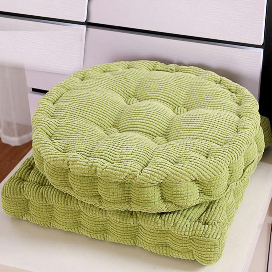 SOGA Green Square Cushion Soft Leaning Plush Backrest Throw Seat Pillow Home Office Sofa Decor