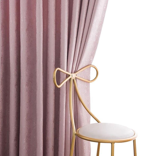 Anyhouz Curtain 200cm Pink Plain Blackout Curtains for Living Room Bedroom Curtains High Shading Window Drapes