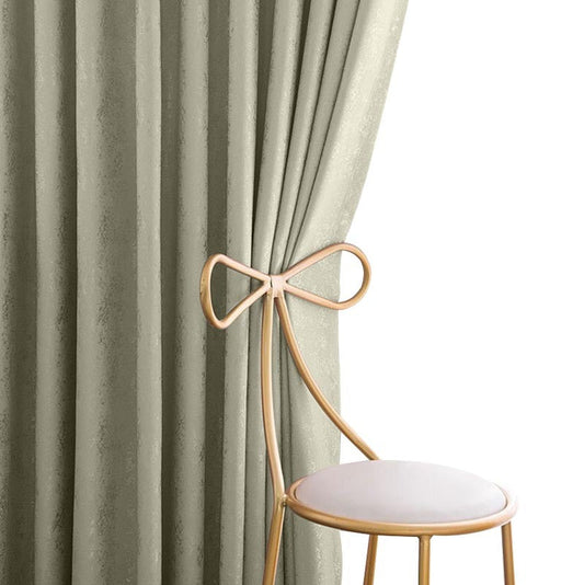 Anyhouz Curtain 200cm Beige Plain Blackout Curtains for Living Room Bedroom Curtains High Shading Window Drapes