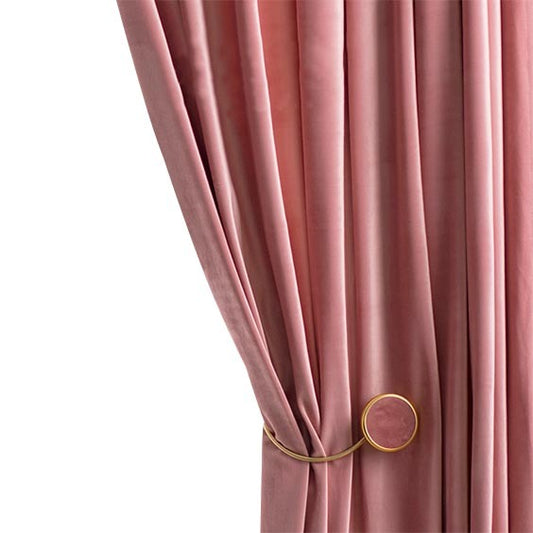 Anyhouz Curtain 200cm Pink Modern Blackout Curtains for Living Room Bedroom Window Treatments Sound Proof Curtains Drapes